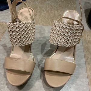 Jessica Simpson cork wedge sandals